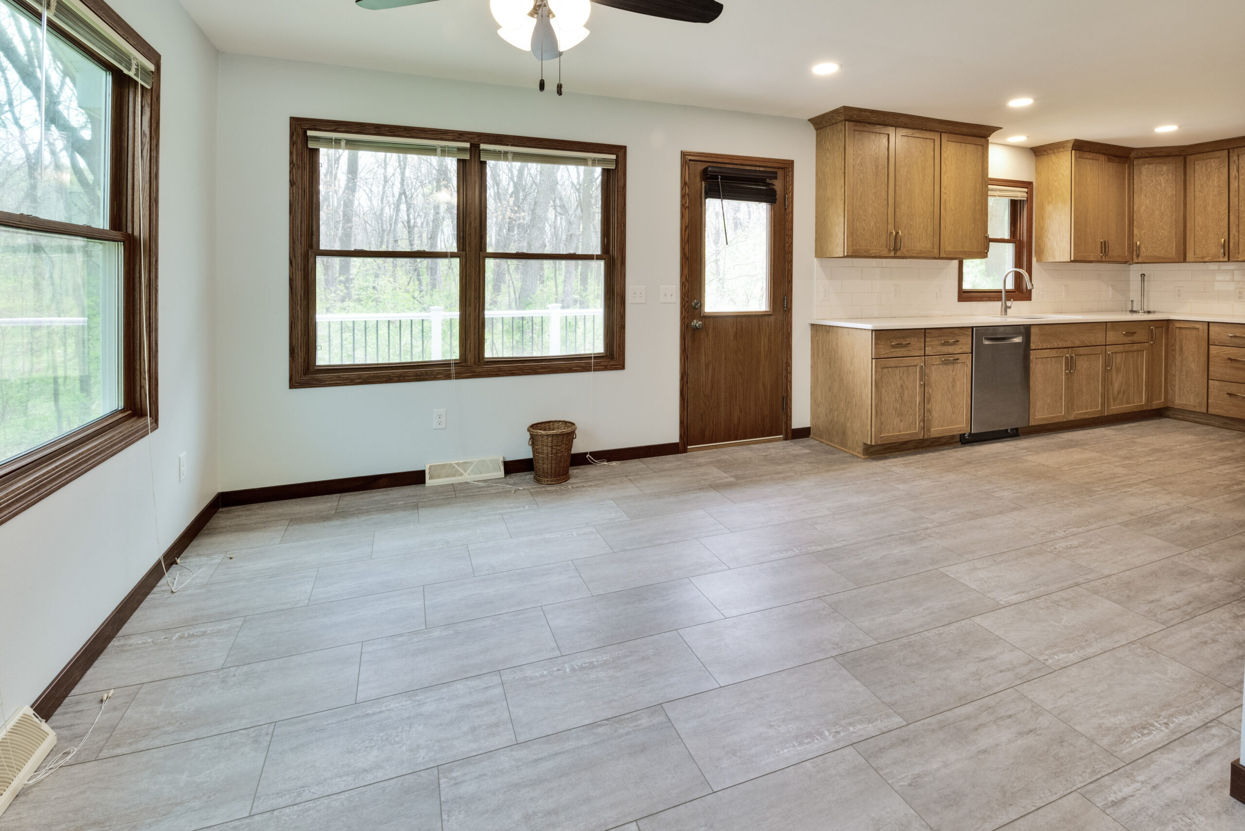 View of eat-in kitchen dining area