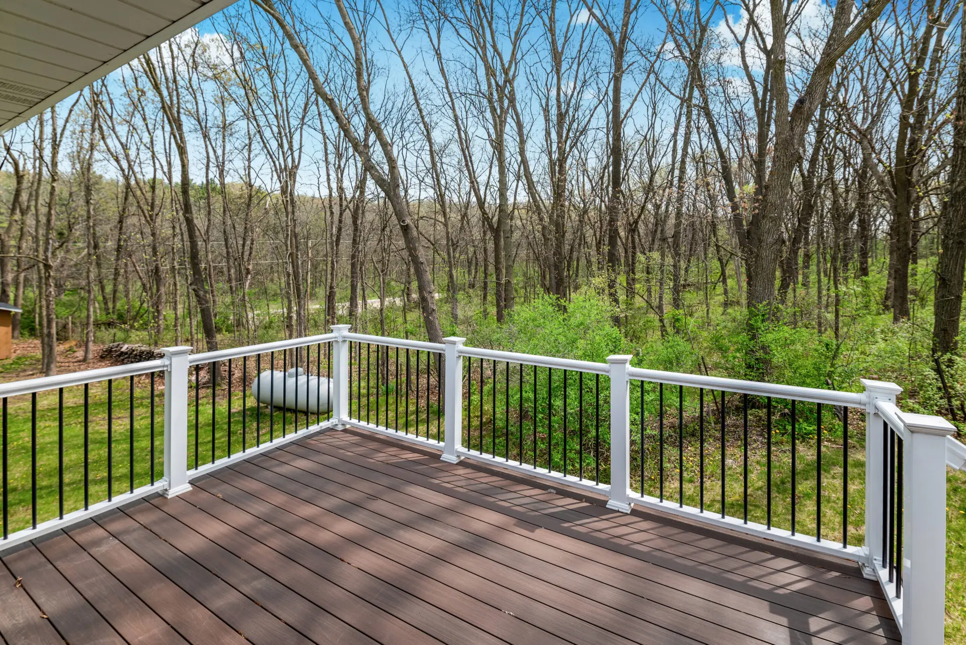 Closer view of the deck